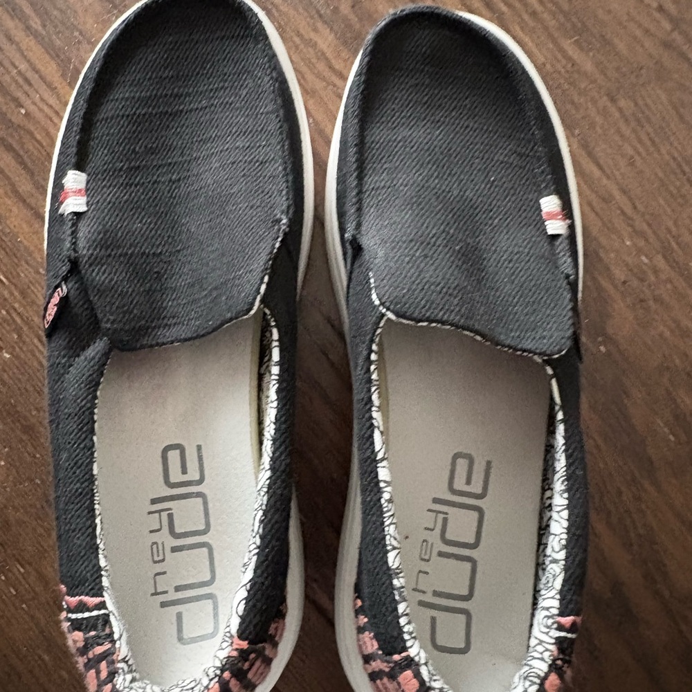 Hey Dude Black Slip-On Shoes